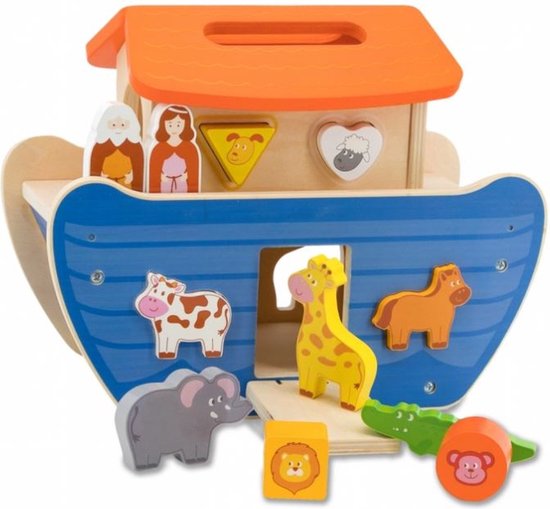 Jamara Vormensorteerder Kidiwood Noah's Ark Hout 13-delig
