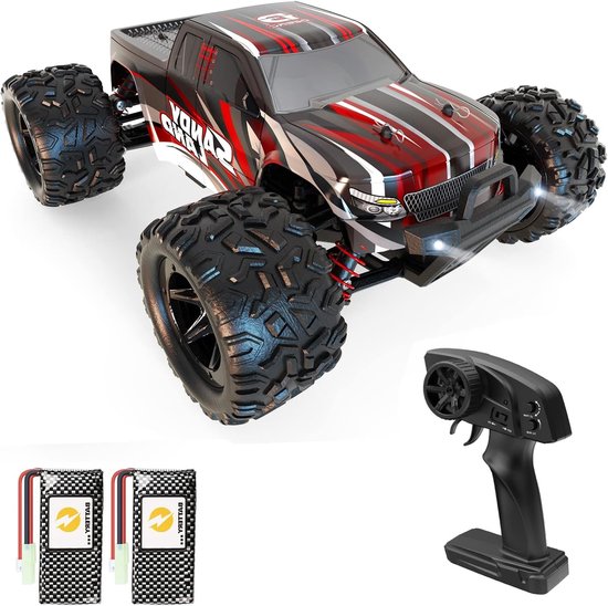 RC-auto – Afstandsbediening Auto – Radiografische Auto – Terreinwagen – Speelgoedauto – 4WD 1:18 Snelheid 40 km/u – Schokbestendig Met Dubbele Accu
