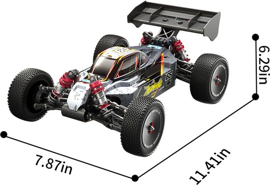 RC Buggy 4WD – Brushless Motor – Offroad Race Auto – Metalen Chassis – 2.4GHz – Oplaadbaar