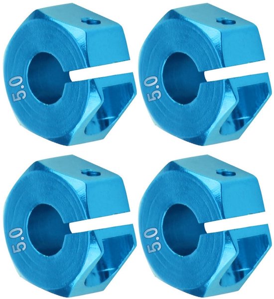 Allecto - Wielnaafadapter - Hoogwaardige Aluminium Upgrade voor 1/10 RC Auto's