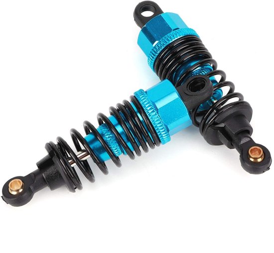 Allecto - Shock Absorbers voor 1:10 RC Auto - 2 Stuks Blauw - Hoogwaardige Vervangingsonderdelen