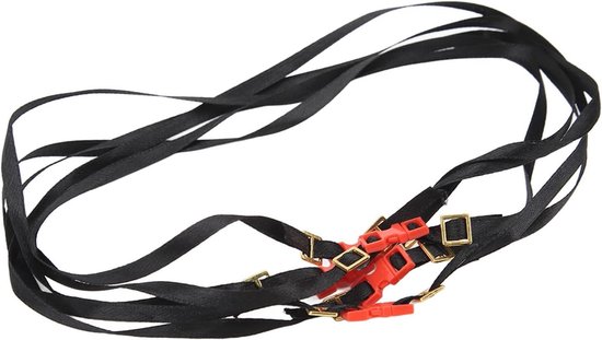 Verstelbare Lashing Straps voor RC Crawler - 5 Stuks, 1/10 Schaal, Ideaal voor Bagage en Dakkoffers, Duurzame en Flexibele Bevestigingsriemen