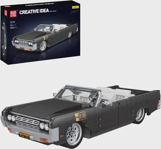 Mouldking 10118 - Lincoln Continental - Amerika - Oldtimer - 1903 onderdelen - bouwset - lego compatibel