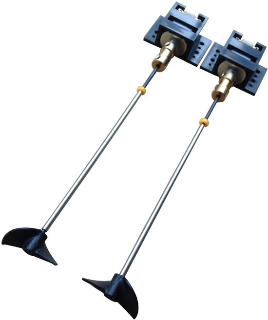 Allecto - Dubbele 130 Motoren - RC Boot Drive Set - 12 CM As Propellers - DIY Kit voor Model Schip - Geschikt voor Hobbyisten