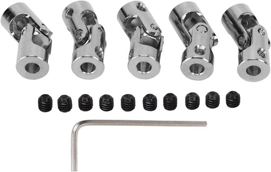 Universele Motoras Koppeling Connector, 5 Stuks Rotabele Aansluiting voor RC Auto en Boot, Vervangingsonderdeel 4mm