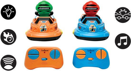 Crosslander® BUMPERS set – set of 2 Bumper cars met 2 removable figures met licht- en geluidseffecten