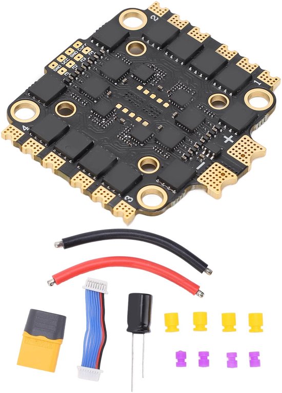 Vt products - 4 in 1 45A - Elektronische Snelheidsregeling - Compact en lichtgewicht - Zwart - Geschikt voor RC Drones - Betrouwbare prestaties