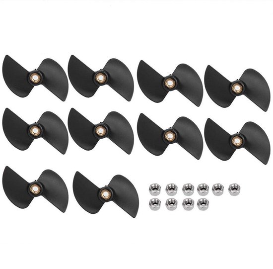 Allecto - Brushless RC Speedboot Propellers - Duurzame Accessoires - Hoge Prestaties - 10 Stuks - Geschikt voor Speedboten - Perfect voor Watersport