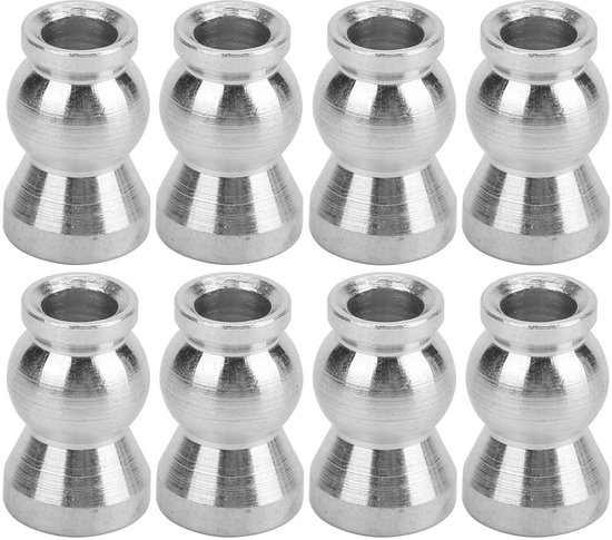Allecto - RC Auto Stangkoppen - Kogelgewricht Hoofd - 8 Stuks - Compatibel met Himoto Losi Tamiya - Hoogwaardige Reserveonderdelen - Geschikt voor ...