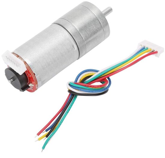 Allecto - DC 12V Encoder Gear Motor - Duurzame Metal Gear Motor - Hoge snelheid 200RPM - Geschikt voor RC Auto en Robot Model - Perfect voor hobbyp...