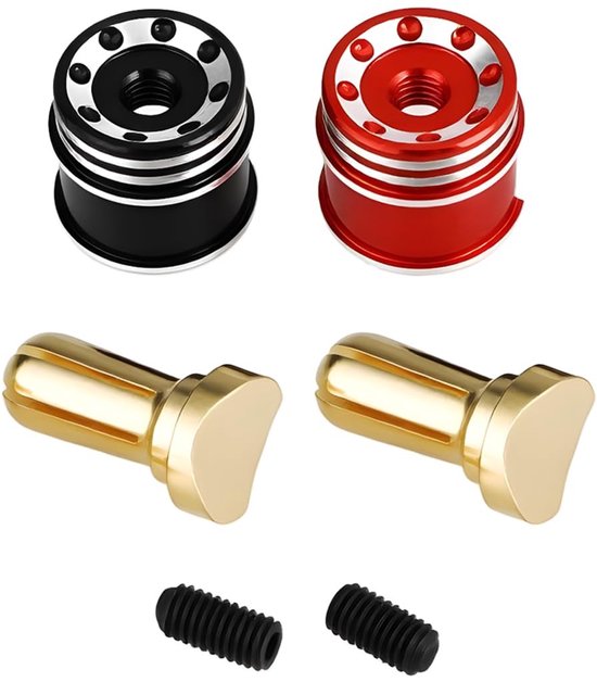 Allecto - Bullet Plug Grips - 5mm Grips voor RC Auto - Geschikt voor Yeah Racing 1/10 - Verbeterde Grip en Stabiliteit - Duurzaam Materiaal - Perfe...