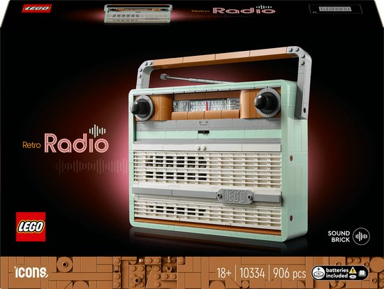 LEGO Icons Retro draagbare radio - 10334