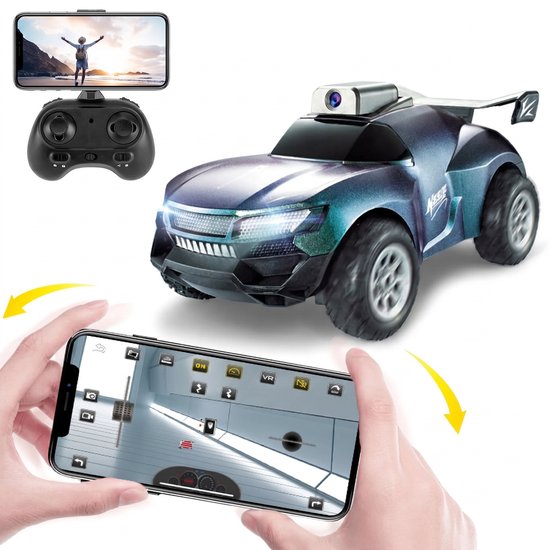 RC Voertuigen - Radiografisch bestuurbare auto - 4K Camera - Wifi beschikbaar - Race Auto - HD Anti-Schok Camera - Bestuurbare auto offroad voor buiten - 2.4GHz Controller - Monstertruck - Langdurige batterijduur - Jongens en Meisjes - blauwgroen