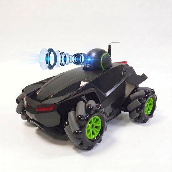 RC Voertuigen - Radiografisch bestuurbare auto - 4K Camera - Wifi beschikbaar - HD Anti-Schok Camera - Bestuurbare auto offroad voor buiten - 2.4GHz Controller - Monstertruck - Langdurige batterijduur - Jongens en Meisjes - zwart