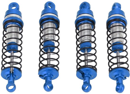Vt products - Schokdempers - Aluminium Schokdemper - Duurzaam en Slijtvast - Blauw - RC Auto Accessoire - Geschikt voor Traxxas Latrax Teton - Model 1