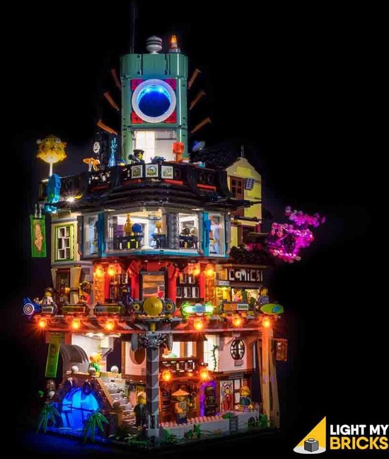 Light My Bricks - Geschikt voor LEGO Ninjago City 70620 Verlichtings Set