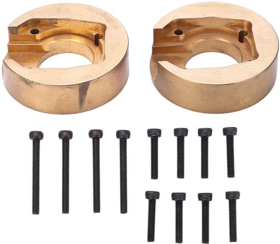 Allecto - Brass Counterweight - Perfecte Balans - Voor Climbmodellen 1/10 - Gewicht - RC Auto - Climbprestaties - Geschikt voor Modelleren - 1/10 s...