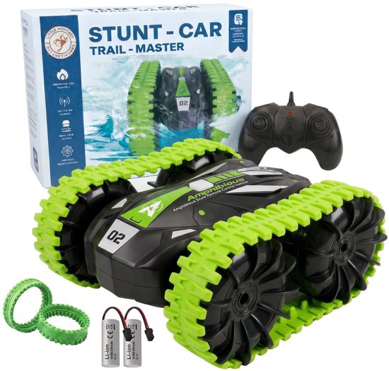 Little Monkeez RC Bestuurbare Auto - Groen - Afstandsbestuurbare Auto - Race Auto Radiografisch - Offroad Afstandbestuurbaar - Waterdicht - Extra Accu