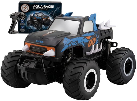 Little Monkeez Aqua Action Zwart RC Bestuurbare Auto voor jongens - Race Afstandsbestuurbare Speelgoed voor buiten