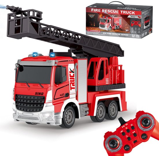 RC Brandweer Truck met Waterfunctie, Licht en Geluid