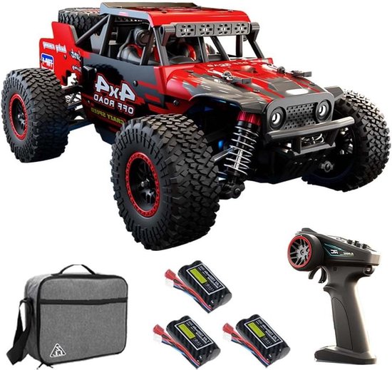Op afstand bestuurbare auto - RC race buggy - Off road racen - Borstelloze motor - 1:20 schaal - Rood