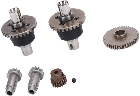 RC Differentieel Gear Set voor 1/16 RC Auto's - Duurzaam Metaal & Eenvoudige Installatie
