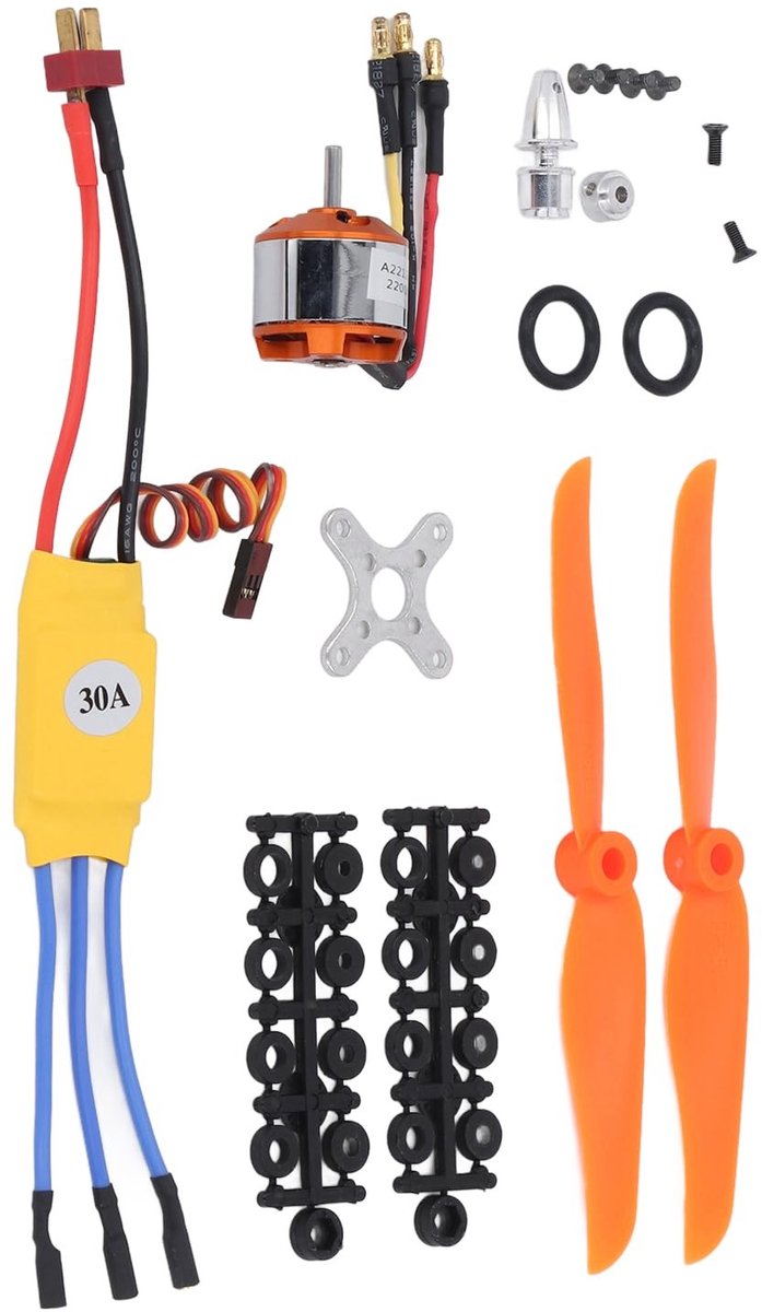 Jhubersproducts - RC Motor - Brushless Motor 2212 2200kV - Ideaal voor Quadcopter - Compact en Licht - Geschikt voor RC Vliegtuigen - Hoge Prestaties