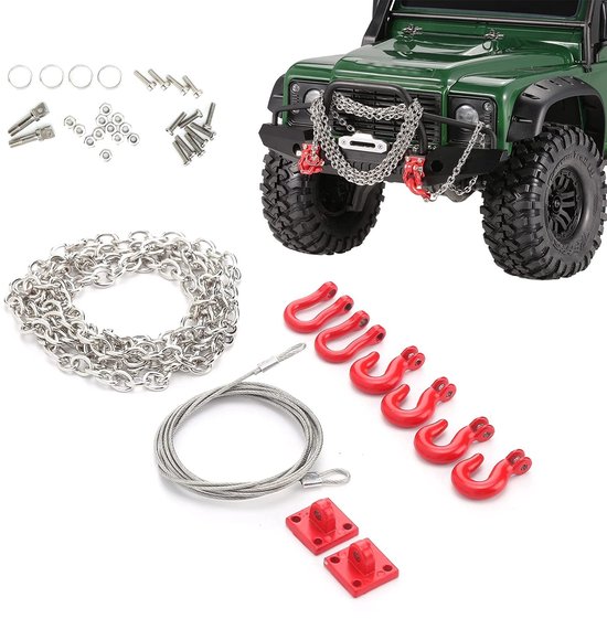 Allecto - Mini Metal Trailer RC Accessoires voor 1/10 Axial SCX10 Crawler