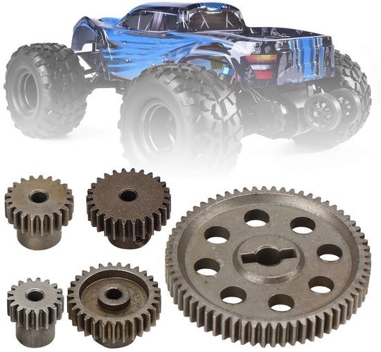 Allecto - Metal Differentiële Hoofdwiel Set 64T voor HSP en RedCat 1/10 RC Auto's