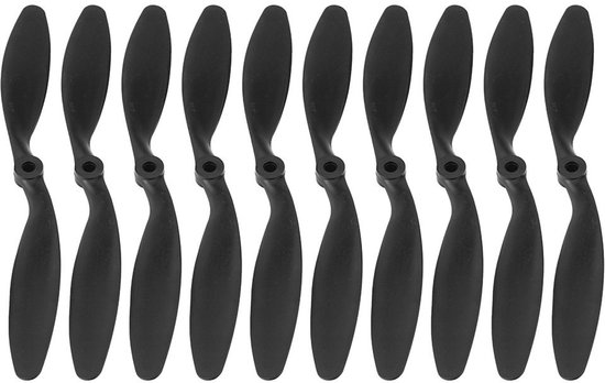 Allecto - 8060 Propellers voor RC Vliegtuigen - Set van 10 Zwarte Bladen