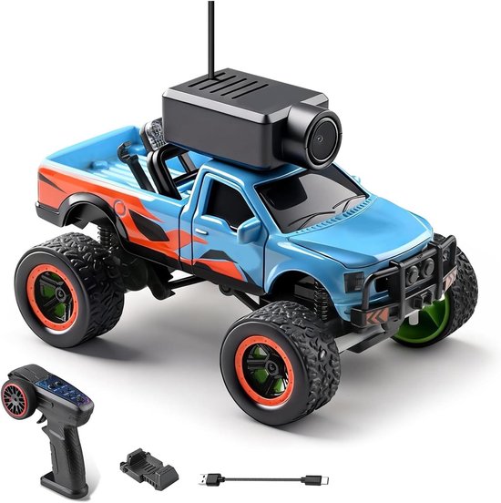 RC Auto - Afstandsauto Terreinwagen - Avontuurlijk Rijden - FPV HD Camera - 245 cm - Blauw