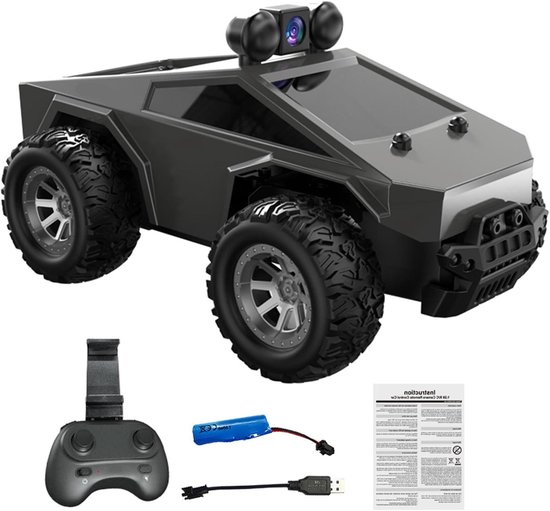 RC Auto - Afstandsbediende auto - Binnen en buiten - HD camera - Schaal 1:28 - Zilver