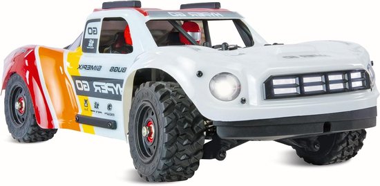 RC Short Course Truck - Afstandsbestuurbare Auto - Offroad Rijden - Metaal Aandrijfcomponenten - Schaal 1:14 - Wit