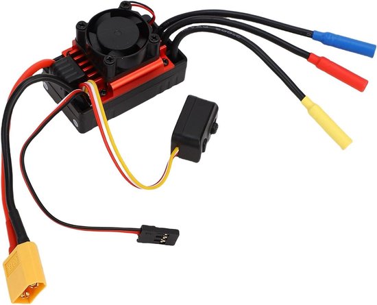 Borstelloze ESC - Snelheidsregelaar - RC Auto's - Waterdicht en Stofbestendig - 60A - Zwart