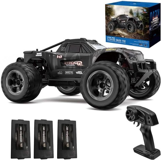 RC Auto - Afstandsbestuurbare Truck - All-terrain Racen - Spatwaterdicht - 1:10 Schaal - Grijs