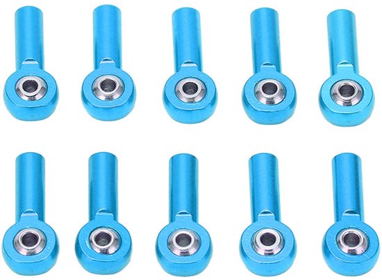 Allecto - Kogelgewricht - Reserveonderdelen - Duurzaam en robuust - Blauw - Slijtvast - Geschikt voor RC auto - 3mm kogelgewricht