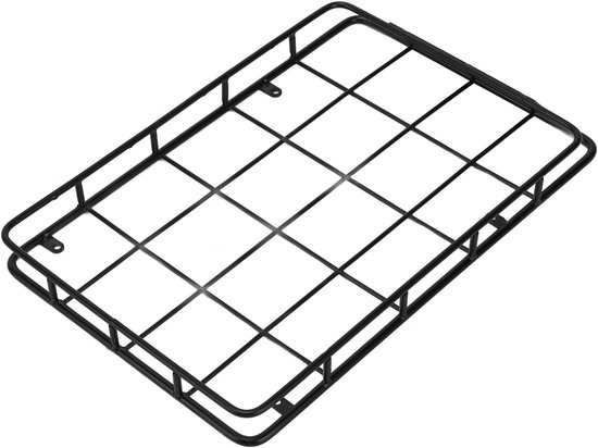 Grote Metalen Dakbagagerek voor RC Auto's, Ideaal voor Axiale SCX10 en 1/10 Crawler Upgrade Onderdelen, Verhoog de Laadcapaciteit en Stijl