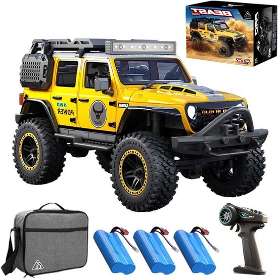 RC Auto - Terreinwagen - Offroad Avontuur - Borstelloze Motor - 1:20 Schaal - Zwart