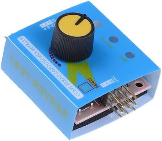 Digitale 3-kanaals Servo Tester voor RC Voertuigen en Helikopters met Instelbare Snelheid en Weergavemodi, DC 4.8-6V
