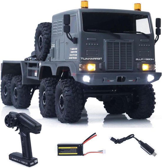 RC Militaire Vrachtwagen - Terreinwagen Offroad - Avontuurlijk Rijden - Vierwielbesturing - 1/18 Schaal - Rood