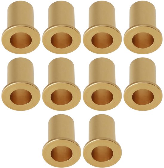 Dailygoods- Flensbuis 10 Stuks - 4x6mm - Compatibel met Tamiya 1/10 RC Off-Road Voertuigen - Messing - Eenvoudig te Installeren - Lange Levensduur - RC Onderdelen