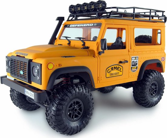 1:12 Schaal Landrover D90 Offroad RC Auto 4WD RTR - Geleid met LED-Verlichting, Li-Ion Accu, Waterbestendig