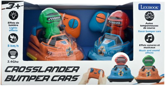 Lexibook - CROSSLANDER® BUMPERS SET – 2 Auto's met Figuren & Lichten