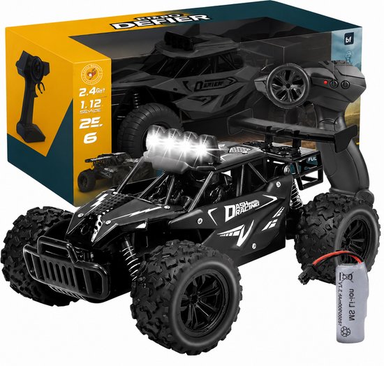 Little Monkeez RC Bestuurbare Auto X15 Beast - 1:16 All-Terrain met 30+ Min Speeltijd - 15 km/h