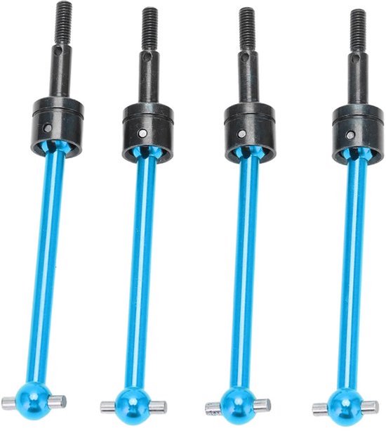 Aluminium RC CVD Aandrijfas 4 Stuks voor TT02B 1/10 RC Auto - Blauw