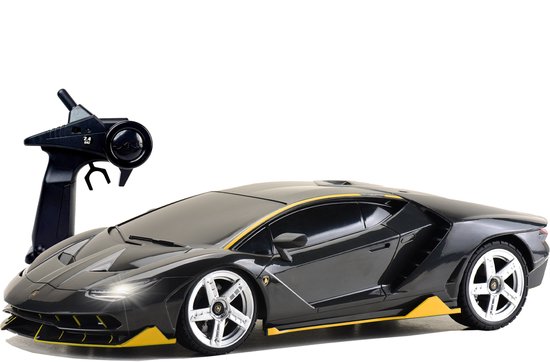 Gear2Play RC Lamborghini Centenario zwart 1:12 - Bestuurbare auto - 2.4 GHz met verlichting