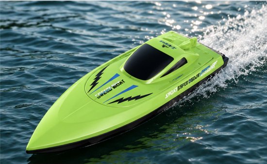 Mitovi - RC Boot - Waterdichte Bestuurbare Speedboot met Afstandsbediening voor Kinderen en Volwassenen - groen