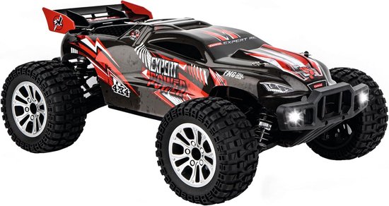 Carrera Expert RC 370102201 Borstelloze buggy, 2,4 GHz, ultiem off-road rijplezier, 60 km/u, Top Speed, schaal 1:10, oliedrukschokdemper, zeer nauwkeurige metalen transmissie en speciale kogellagers