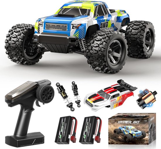 1:18 4x4 Off-Road RC Monster Truck 36 km/u met Oliegevulde Schokdempers