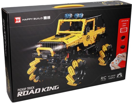 Albatros Hengelsport RC Bouwsteentjes Pickup Truck - 1490 Stuks Speelgoedauto.